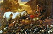 CASTIGLIONE, Giovanni Benedetto, Entrada dos Animais na Arca de Noe